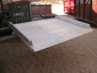 Used Bluff Aluminum Dock Plate with Boards
