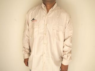 Bluewater FISHING SHIRT Vented Back FAWN XXXXL