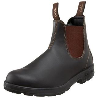 Blundstone 500 Footwear Stout Brown Premium Leather Slip On Boots UK 