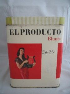 Collectible Vintage El Producto BLUNTS Cigar Tin Look