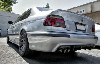 BMW E39 M5 Rear Finned Diffuser Lip Single Exit Exhaust