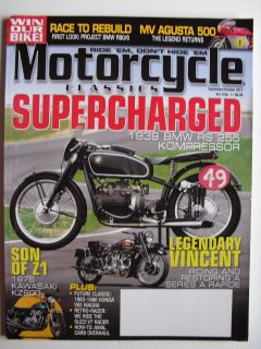   BMW RS 255 Kompressor Oct 2012 Motorcycle Classics Son of Z1