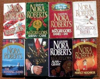 nora roberts 8 pb book lot macgregor series complete