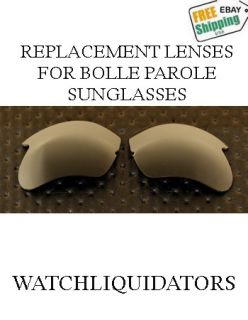 REPLACEMENT LENSES FOR BOLLE PAROLE SUNGLASSES WITH DARK POLORIZED 