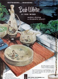 Bob White RED WING POTTERIES Charles Murphy Design DRAMATIC DINING 