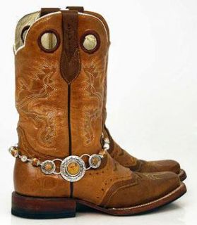    COUNTRY WESTERN COWGIRL TAN AGATE BOOT JEWELRY BY HILL COUNTRY GIRLS