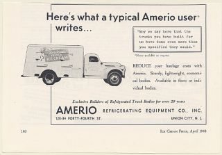 1948 Bordeaux French Ice Cream Truck Amerio Refrigerated Body Trade 