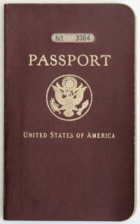 1935 U.S. Passport, Harold J. Bornstein (Bronson), Performer, ID Cards 