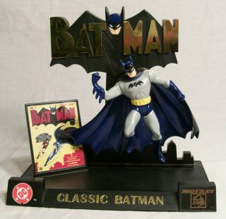 DC Comics: Classic Batman Figure Bob Kane w/ Mini Comic Reprint of 