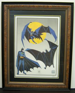 Bob Kane Batman Limited Edition Signed w Original Art Remarque PP 1 5 