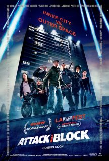Attack The Block Movie Poster 2 Sided Original 27x40