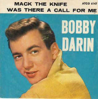 Bobby Darin 45 Mack The Knife w Picture Sleeve