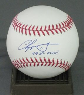 Chipper Jones Signed Autographed MLB Baseball Atlanta Braves w 99 MVP 