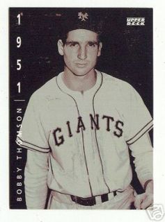 Bobby Thompson 1951 New York Giants Baseball