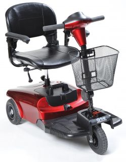 Red Drive Medical Bobcat 3 Wheel Compact Portable Travel Power 