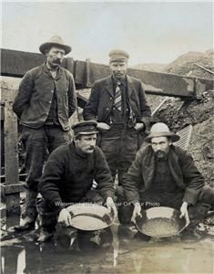 Alaska Gold Rush Mining Gold Bullion Miners Panning Silt Prospecting 