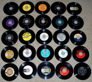 Huge Lot of 150 Vintage 45 RPM Vinyl Records oldies Doo Wop Northern 