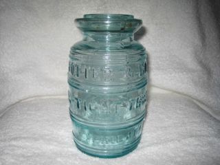 RARE Fruit Jar Potter Bodines 1858 Barrel