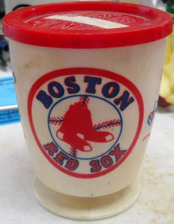 Vintage Boston Red Sox My Cup w Cover 1960s Shirley Ind
