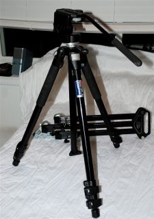 Tripod 3021bn and video head 3126 bogan manfrotto and dolly