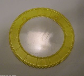 Vintage Spirograph Gear Circle 150 105 Part Yellow Piece Kenner 