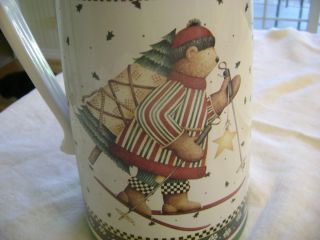   Mumm Sledding Snowman Furio Thermos Coffee Pot Hot Water Pot