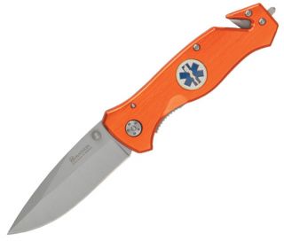 The Boker Magnum Medic Folding Knife 01MB364. 4.7 inches closed. 3.3 