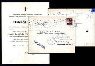 BM023 Protectorate Bohemia and Moravia A H Card Special Cancel 1939 