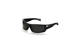 Bolle Piranha Sunglasses Shiny Black Frame Polarized TNS Lens 11239 