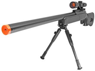   Airsoft Gun Bolt Action Spring Sniper Rifle Bipod Scope 6mm BB Loader