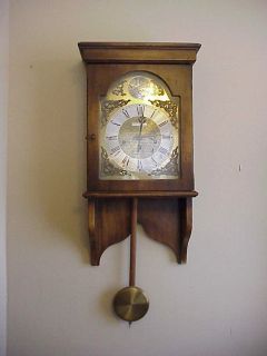 VINTAGE PF BOLLENBACH FRANZ HERMLE GERMAN WESTMINSTER CHIME WALL CLOCK 