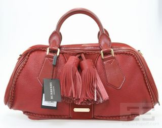   Prorsum Red Pebbled Leather Shrimpton Bowling Bag A/W 2011 NEW $2195