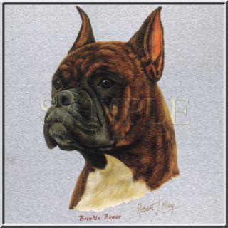 RJM Brindle Boxer Dog Breed Portrait T Shirt s XL 2X 3X