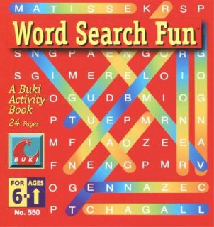 Word Search Fun Buki Book Ages 6 and Up