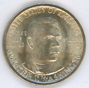 1949s Booker T Washington Commemorative Half Dollar UNC