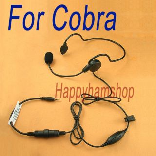Portable Boom Mic headset for Cobra 1 pin radio PR240 PR375 PR550 