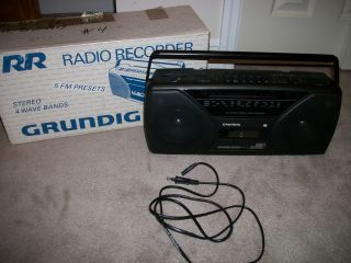 Grundig Boombox Radio Cassette Player Recorder