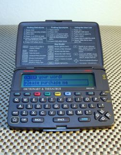 Franklin Bookman Electronic Dictionary Thesaurus