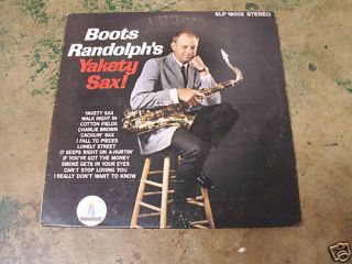 Boots Randolph Yakety Sax LP Record Album