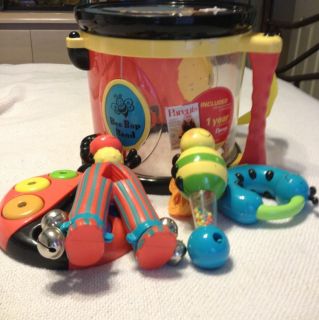 Parents Bee Bop Band Toy Music Drum Leap Frog Instruments Battat