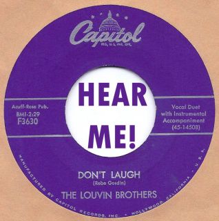   Louvin Brothers DonT Laugh New Partner Waltz Capitol Bopper