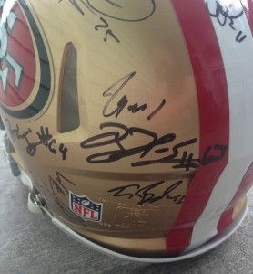 2012 13 San Francisco 49ers Team Autographed Authentic F s Speed 