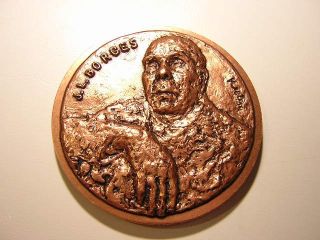   220 gr approx 8oz edge relief 6 mm france 1978 borges art medal in
