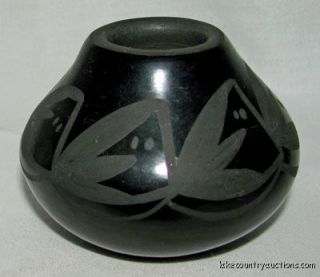 Santa Clara Pottery Black Birdell Bourdon Native American Pueblo 