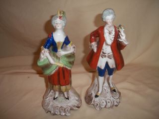 Vintage Goebel Figurines Antique Courting Couple Germany Bee V Double 