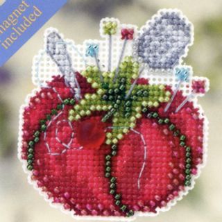   Pincushion Bead Cross Stitch Kit Mill Hill 2012 Spring Bouquet