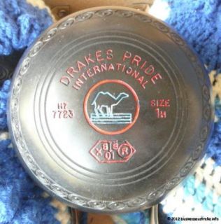 DRAKES PRIDE INTERNATIONAL BOWLS   SIZE 1 HEAVY & Case & Accessories