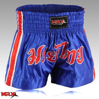   Training Kick Boxing Shorts MMA Martial Arts Boxer Shorts Blue X Large