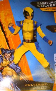 Men Wolverine Boys Costume Jumpsuit Mask M 7 8