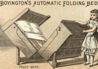 Boyingtons Automatic Folding Bed Chicago IL Furniture Advertising 